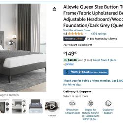 New Queen Bed Frame / Desk Chair 