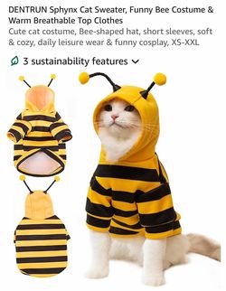DENTRUN Cat Bee Costume Hoodie
