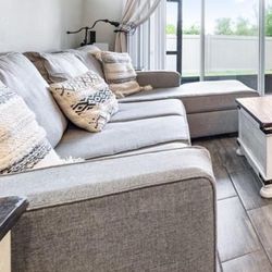 Grey 4 Seater Sectional 