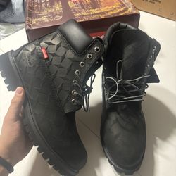 Black Suede Supreme Timberland 6 inch Sole Boot