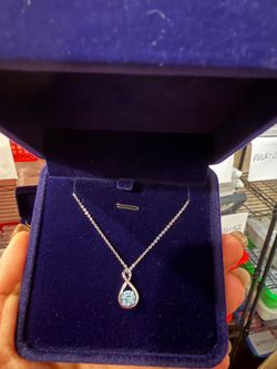 Blue necklace new with box