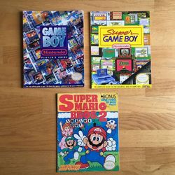 Lot of 3 Nintendo Gameboy and Super Mario Bros. 2 Strategy Game Guides