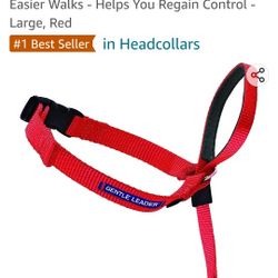 New Gentle Leader Headcollar RED large Breeds