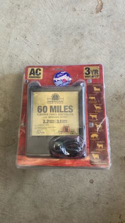 American Farm Works Electric Fence Controller 60 Miles