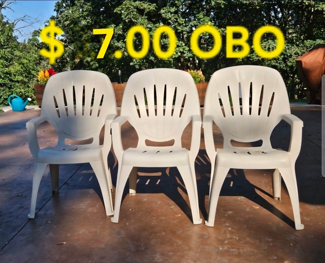 3 Patio Chairs