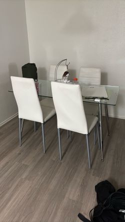 Glass table barely used