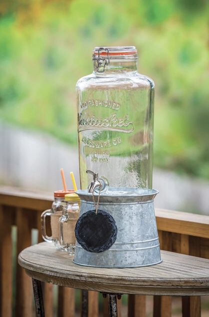 ★Pre-owned 2.5 gallon Vintage Mason Jar glass beverage dispenser★