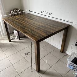 Wood table