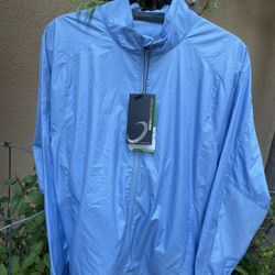 Zero Restriction Men's Cloud Full Zip Water Repellent Wind Jacket (New)
