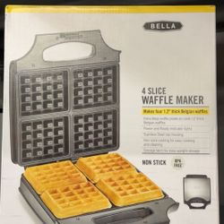 Bella 4-Slice Belgian Waffle Maker – Only $15 🔥