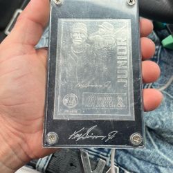 Ken Griffey jr 1997 Card Plated In .999 Silver