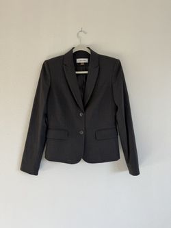 Calvin Klein Charcoal Gray Women's Blazer