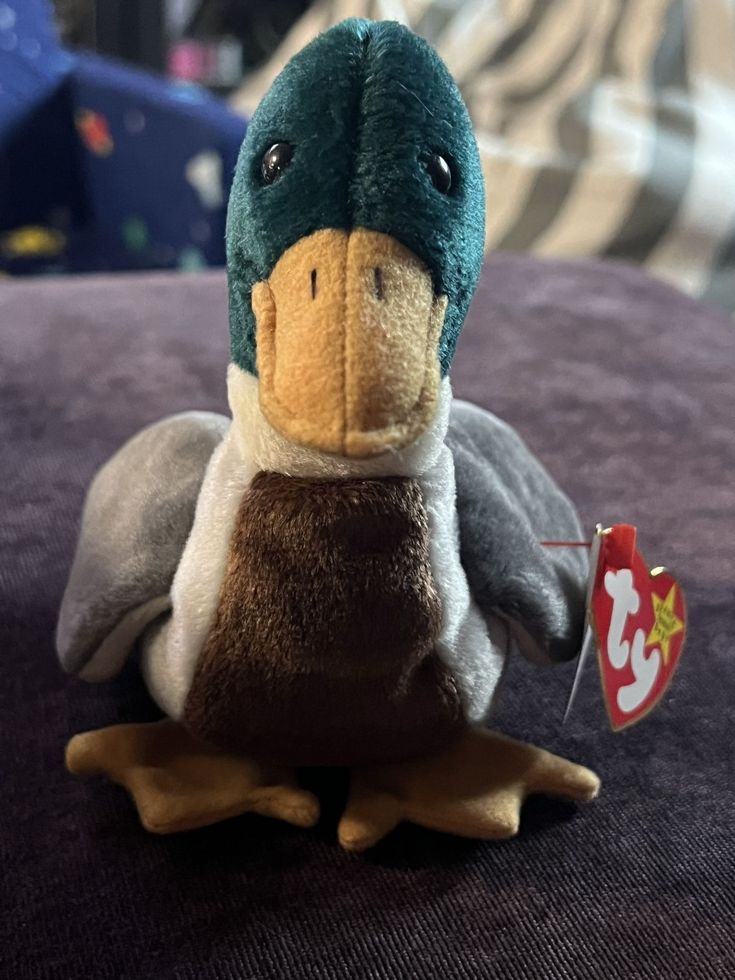 Super RARE 1997 Jake The Duck TY Beanie Baby