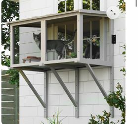 Cat Window Box, Window Catio Outdoor Enclosure-PET07