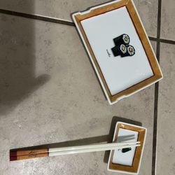Sushi Plate Set For 4