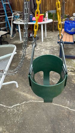 Baby swing for play structure