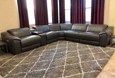 Leather Italian Sectional 100% Authentic Leather