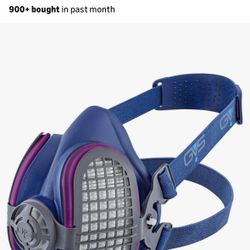 GVS SPR457 Elipse P100 Dust Half Mask Respirator with replaceable and reusable filters included, blue, m/l size