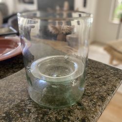 Pottery Barn Glass Candle Holder 