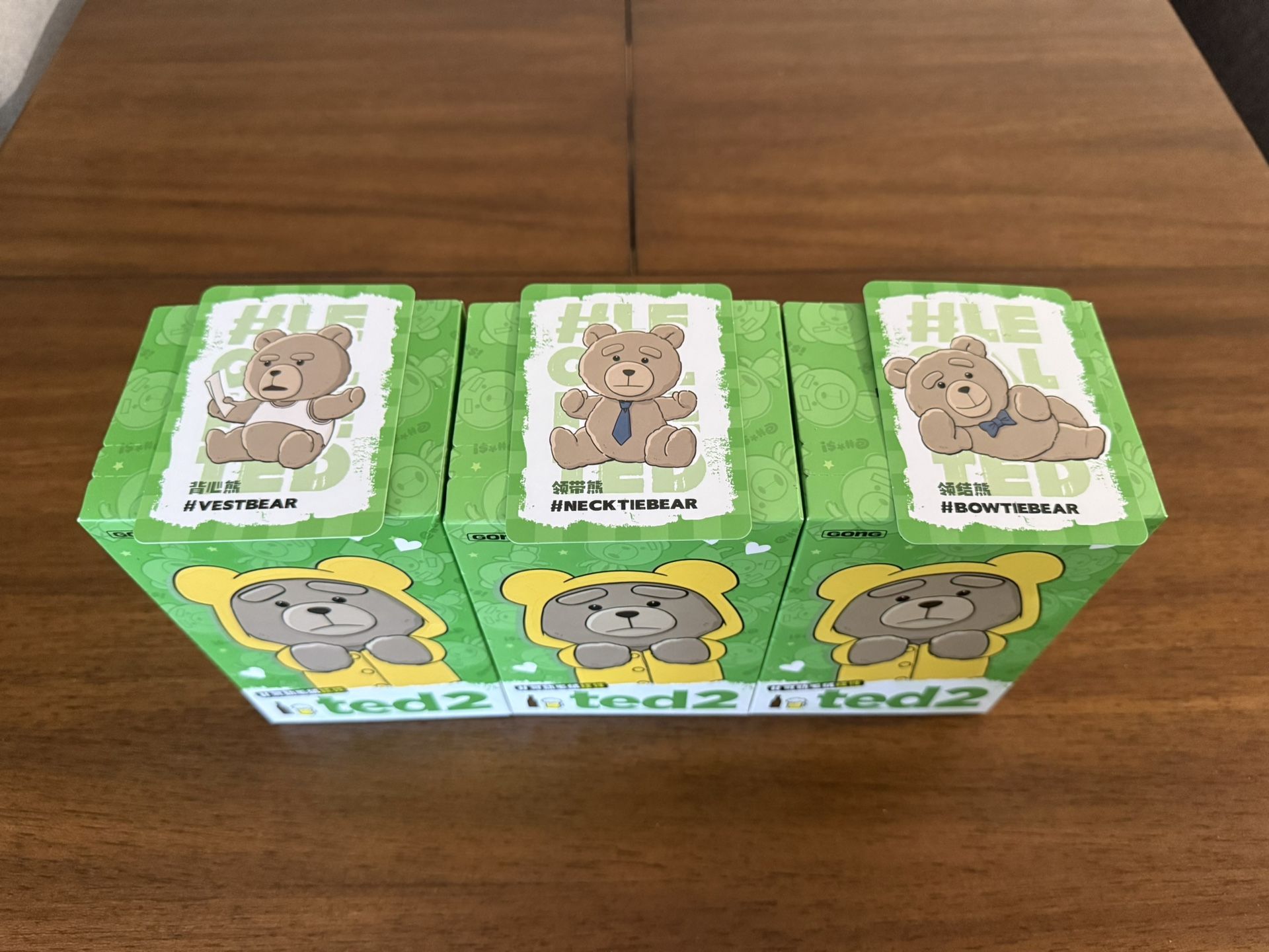 ✨ Pop Mart Ted2 Teddy Bear Action Plush Pendant Collectible ✨