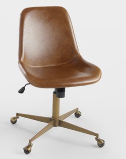 Leather office chair brand new from world market