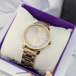 💎 Movado Bold® Access Full Set – Gold Tone Swiss Luxury Watch✨⌚