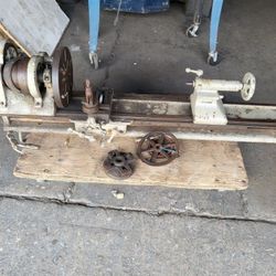 Metal Lathe William F. Barnes, of Rockford, Illinois Feb 15, 1887 Steel Turning Tool Tools