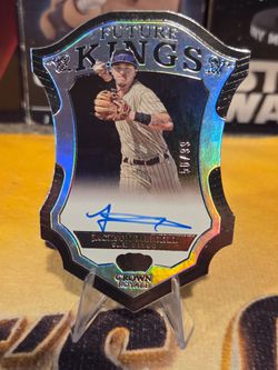 Jackson Merrill 2023 Padres Panini Future Kings /99 On Card Auto Die-Cut #FKS-JM