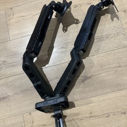 Dual arm monitor mount