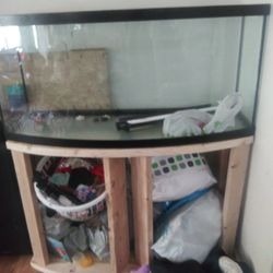 73 Gallon Bow Front Fish Tank And Custom Fish Tank Stand