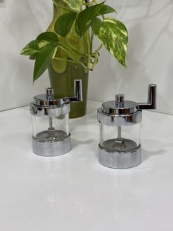 Vintage Mid-Century set Salt and Pepper William Bounds "Made from the Third Planet of the Sun" USA