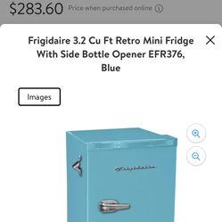 Frigidaire 3.2 Cu Ft Retro Mini Fridge With Side Bottle Opener