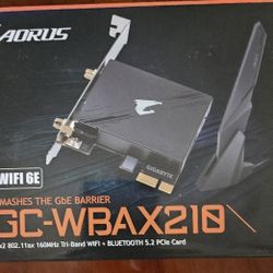 GIGABYTE WiFi 6E GC-WBAX210 (2x2 802.11ax/ Tri-Band WiFi/Bluetooth 5.2/ PCIe Expansion Card