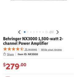 Behringer Power Amp
