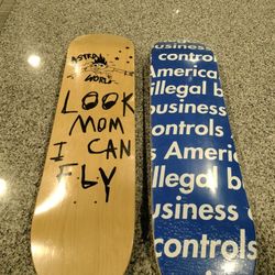 Skate Board Decks (2)     ( Shipping Available )