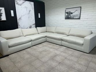White Sectional - Free Delivery