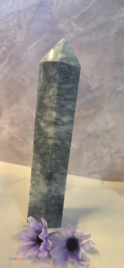 Moss Agate Tower 7"