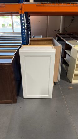 White upper cabinet
