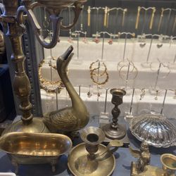 Vintage Brass And Silver Items