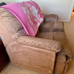 Reclining Microfiber Love Seat