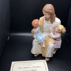 Lenox The Children's Devotion Jesus With Children Figurine In Box