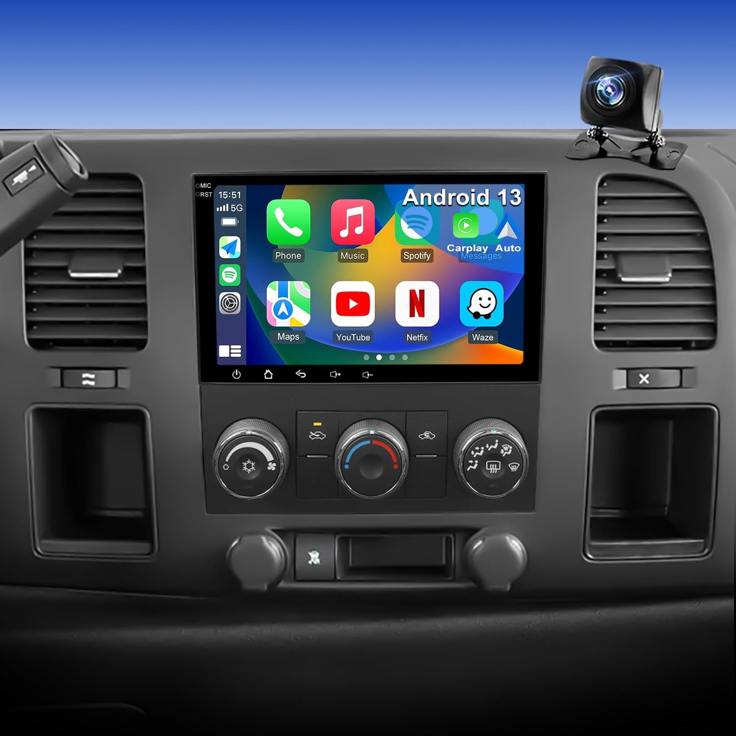 New | 8" Car Stereo for Chevy/GMC 2007–2014 with CarPlay|Amazon Retail $142.48