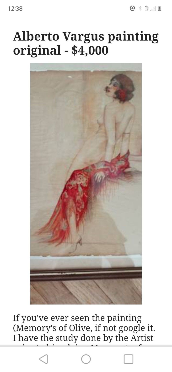 Original (VARGAS) painting.