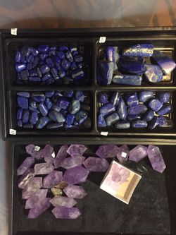 Lapis, amethyst, quartz, and lots of other crystals!