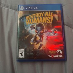 Destroy All Humans Video Game For PS4 