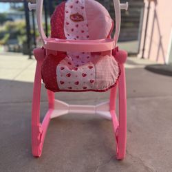 Baby doll high chair and car seat combo