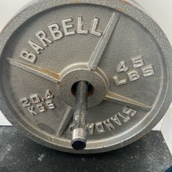 2/45 Lb Cast iron Plates 