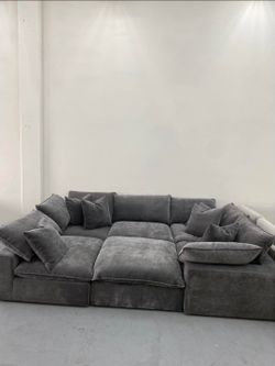 BRAND NEW GREY SECTIONAL CLOUD SAME DAY DELIVERY