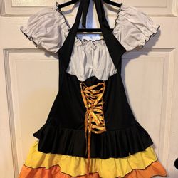 LEG AVENUE  Halloween Candy Corn Witch Costume