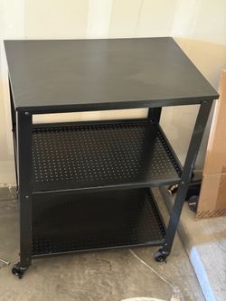 Professional Rolling Utility Cart / Mobile Salon Station — Like New!